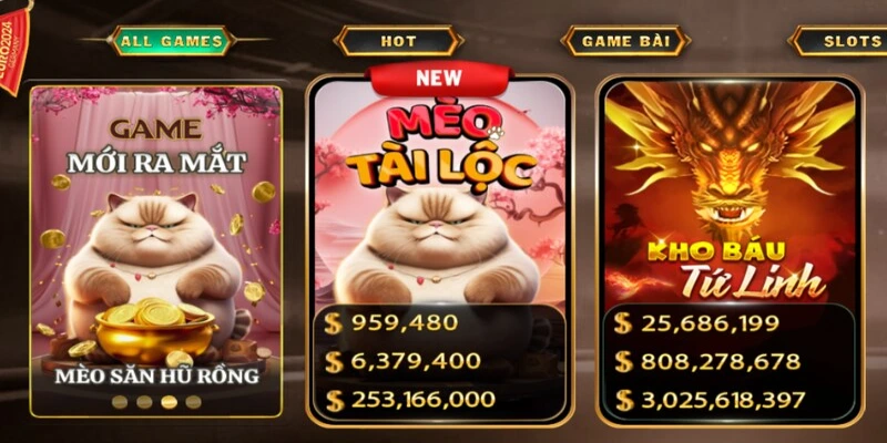 Một số tính năng khi chơi slot game mèo tài lộc